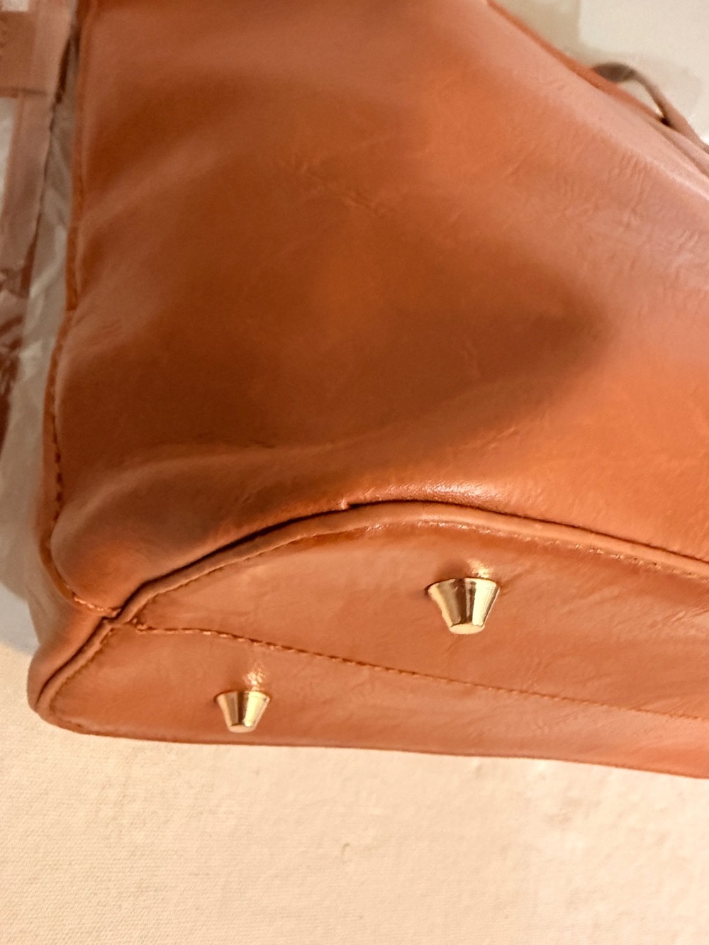 Montana West Brown Tote Bag with Matching Mini Shoulder Bag Wristlet - Picture 9 of 15